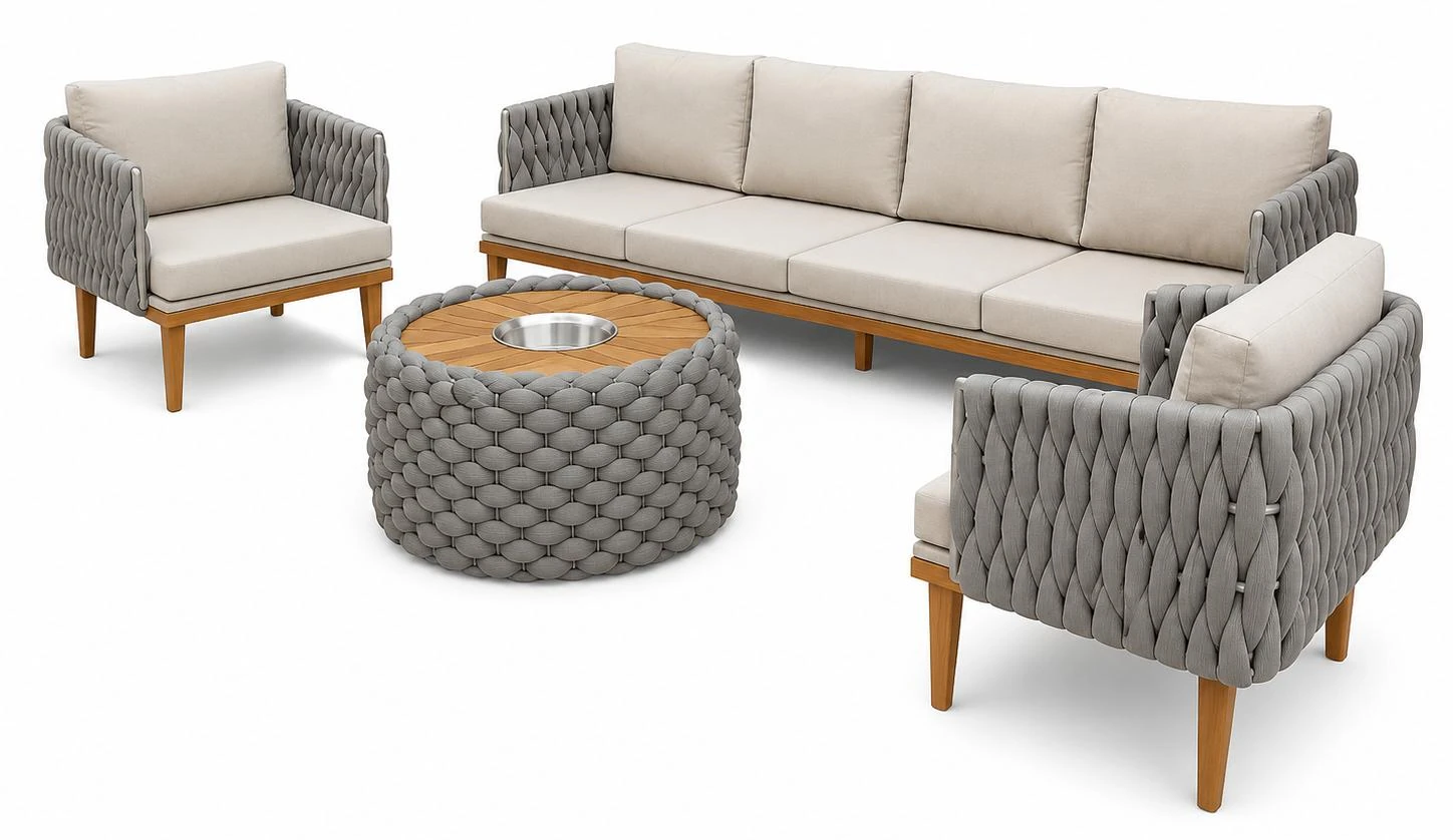 Conjunto Canastra Tricô